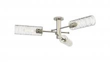 Innovations Lighting 434-3F-PN-G434-12DE - Crown Point - 3 Light - 34 inch - Polished Nickel - Flush Mount