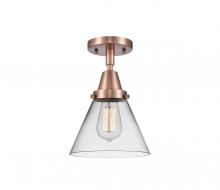 Innovations Lighting 447-1C-AC-G42 - Cone - 1 Light - 8 inch - Antique Copper - Flush Mount