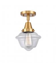 Innovations Lighting 447-1C-SG-G532 - Oxford - 1 Light - 8 inch - Satin Gold - Flush Mount