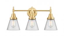 Innovations Lighting 447-3W-SG-G64 - Cone - 3 Light - 24 inch - Satin Gold - Bath Vanity Light