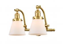 Innovations Lighting 515-2W-SG-G61 - Cone - 2 Light - 18 inch - Satin Gold - Bath Vanity Light
