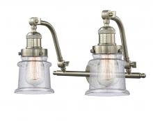 Innovations Lighting 515-2W-SN-G184S - Canton - 2 Light - 18 inch - Brushed Satin Nickel - Bath Vanity Light