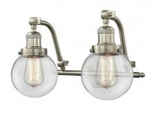 Innovations Lighting 515-2W-SN-G202-6 - Beacon - 2 Light - 16 inch - Brushed Satin Nickel - Bath Vanity Light