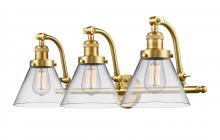 Innovations Lighting 515-3W-SG-G42 - Cone - 3 Light - 28 inch - Satin Gold - Bath Vanity Light