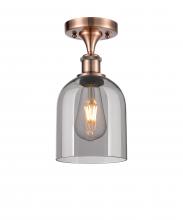 Innovations Lighting 516-1C-AC-G558-6SM - Bella - 1 Light - 6 inch - Antique Copper - Semi-Flush Mount