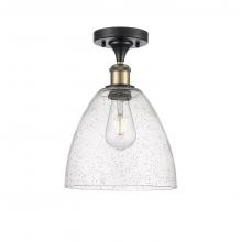 Innovations Lighting 516-1C-BAB-GBD-94 - Bristol - 1 Light - 9 inch - Black Antique Brass - Semi-Flush Mount