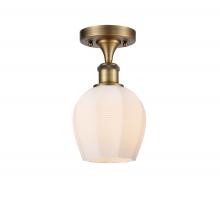 Innovations Lighting 516-1C-BB-G461-6 - Norfolk - 1 Light - 6 inch - Brushed Brass - Semi-Flush Mount