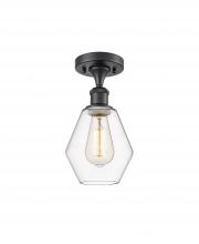 Innovations Lighting 516-1C-BK-G652-6 - Cindyrella - 1 Light - 6 inch - Matte Black - Semi-Flush Mount