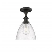 Innovations Lighting 516-1C-OB-GBD-754 - Bristol - 1 Light - 8 inch - Oil Rubbed Bronze - Semi-Flush Mount