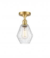 Innovations Lighting 516-1C-SG-G654-6 - Cindyrella - 1 Light - 6 inch - Satin Gold - Semi-Flush Mount