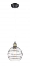 Innovations Lighting 516-1P-BAB-G556-8CL - Rochester - 1 Light - 8 inch - Black Antique Brass - Cord hung - Mini Pendant