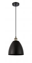 Innovations Lighting 516-1P-BAB-MBD-9-BK - Bristol - 1 Light - 9 inch - Black Antique Brass - Cord hung - Mini Pendant