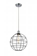 Innovations Lighting 516-1P-PC-CE-12-BK - Lake Placid - 1 Light - 12 inch - Polished Chrome - Multi Pendant