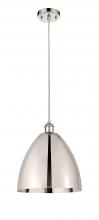 Innovations Lighting 516-1P-PN-MBD-12-PN - Bristol - 1 Light - 12 inch - Polished Nickel - Cord hung - Mini Pendant