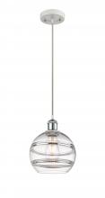 Innovations Lighting 516-1P-WPC-G556-8CL - Rochester - 1 Light - 8 inch - White Polished Chrome - Cord hung - Mini Pendant