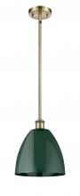 Innovations Lighting 516-1S-AB-MBD-9-GR - Plymouth - 1 Light - 9 inch - Antique Brass - Pendant