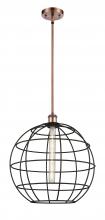 Innovations Lighting 516-1S-AC-CE-16-BK - Lake Placid - 1 Light - 16 inch - Antique Copper - Multi Pendant