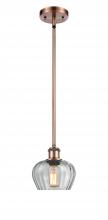 Innovations Lighting 516-1S-AC-G92 - Fenton - 1 Light - 7 inch - Antique Copper - Mini Pendant