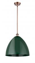 Innovations Lighting 516-1S-AC-MBD-16-GR - Plymouth - 1 Light - 16 inch - Antique Copper - Pendant