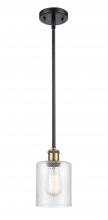 Innovations Lighting 516-1S-BAB-G112 - Cobbleskill - 1 Light - 5 inch - Black Antique Brass - Mini Pendant