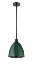 Innovations Lighting 516-1S-OB-MBD-9-GR - Plymouth - 1 Light - 9 inch - Oil Rubbed Bronze - Pendant