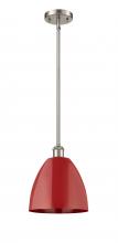 Innovations Lighting 516-1S-SN-MBD-9-RD - Plymouth - 1 Light - 9 inch - Brushed Satin Nickel - Pendant