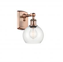 Innovations Lighting 516-1W-AC-G122-6 - Athens - 1 Light - 6 inch - Antique Copper - Sconce