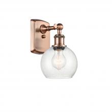 Innovations Lighting 516-1W-AC-G124-6 - Athens - 1 Light - 6 inch - Antique Copper - Sconce
