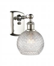 Innovations Lighting 516-1W-PN-G122C-6CL - Athens - 1 Light - 6 inch - Polished Nickel - Sconce