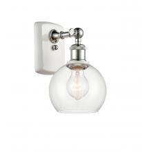 Innovations Lighting 516-1W-WPC-G122-6 - Athens - 1 Light - 6 inch - White Polished Chrome - Sconce