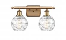 Innovations Lighting 516-2W-BB-G1213-6-LED - Athens Deco Swirl - 2 Light - 16 inch - Brushed Brass - Bath Vanity Light