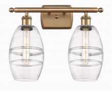 Innovations Lighting 516-2W-BB-G557-6CL - Vaz - 2 Light - 16 inch - Brushed Brass - Bath Vanity Light