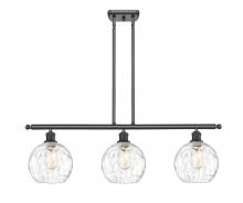 Innovations Lighting 516-3I-OB-G1215-8 - Athens Water Glass - 3 Light - 36 inch - Oil Rubbed Bronze - Cord hung - Island Light