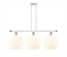 Innovations Lighting 516-3I-WPC-G1217-12WV - White Venetian - 3 Light - 39 inch - White Polished Chrome - Stem Hung - Island Light