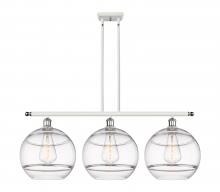 Innovations Lighting 516-3I-WPC-G556-12CL - Rochester - 3 Light - 39 inch - White Polished Chrome - Cord hung - Island Light