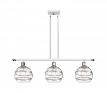 Innovations Lighting 516-3I-WPC-G556-8CL - Rochester - 3 Light - 36 inch - White Polished Chrome - Cord hung - Island Light
