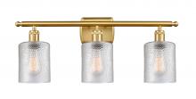 Innovations Lighting 516-3W-SG-G112 - Cobbleskill - 3 Light - 25 inch - Satin Gold - Bath Vanity Light
