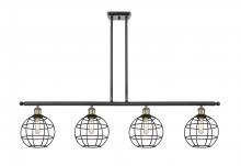 Innovations Lighting 516-4I-BAB-CE-8-BK - Lake Placid - 4 Light - 48 inch - Black Antique Brass - Stem Hung - Island Light