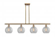 Innovations Lighting 516-4I-BB-G125-8 - Athens - 4 Light - 48 inch - Brushed Brass - Cord hung - Island Light