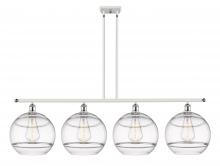 Innovations Lighting 516-4I-WPC-G556-12CL - Rochester - 4 Light - 50 inch - White Polished Chrome - Cord hung - Island Light