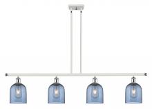 Innovations Lighting 516-4I-WPC-G558-6BL - Bella - 4 Light - 48 inch - White Polished Chrome - Cord hung - Island Light