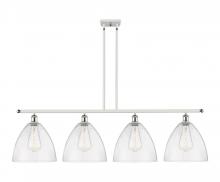 Innovations Lighting 516-4I-WPC-GBD-124 - Bristol - 4 Light - 50 inch - White Polished Chrome - Cord hung - Island Light