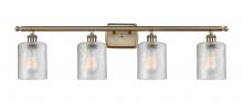 Innovations Lighting 516-4W-AB-G112 - Cobbleskill - 4 Light - 35 inch - Antique Brass - Bath Vanity Light