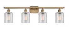 Innovations Lighting 516-4W-BB-G112 - Cobbleskill - 4 Light - 35 inch - Brushed Brass - Bath Vanity Light
