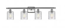 Innovations Lighting 516-4W-SN-G112 - Cobbleskill - 4 Light - 35 inch - Brushed Satin Nickel - Bath Vanity Light