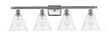 Innovations Lighting 516-4W-SN-GBC-82 - Berkshire - 4 Light - 38 inch - Brushed Satin Nickel - Bath Vanity Light
