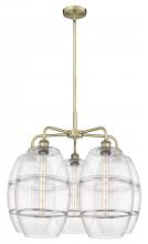 Innovations Lighting 516-5CR-AB-G557-10CL - Vaz - 5 Light - 28 inch - Antique Brass - Chandelier