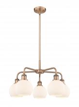 Innovations Lighting 516-5CR-AC-G121-6 - Athens - 5 Light - 24 inch - Antique Copper - Chandelier