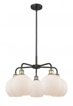 Innovations Lighting 516-5CR-BAB-G121-8 - Athens - 5 Light - 26 inch - Black Antique Brass - Chandelier