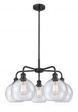 Innovations Lighting 516-5CR-BK-G124-8 - Athens - 5 Light - 26 inch - Matte Black - Chandelier